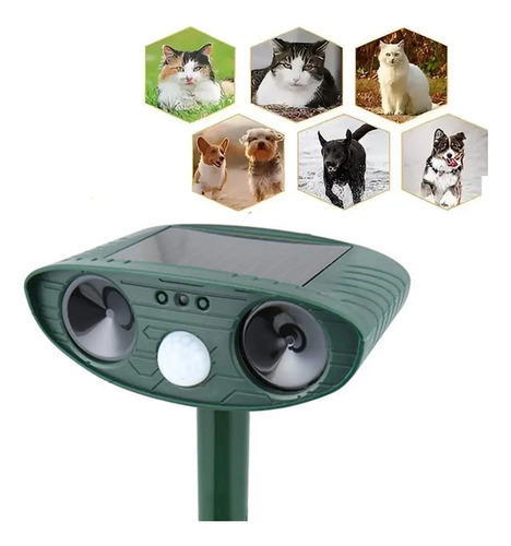 Repelente De Animales Electrónico Solar Ultrasónico Gatos | MercadoLibre