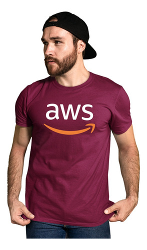 Camiseta Camisa Aws  Amazon Cloud Nuvem Plataforma Ti 