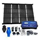 Kit Aquecimento Solar Piscina 42 Placas 2mt+ Control+ Valvs