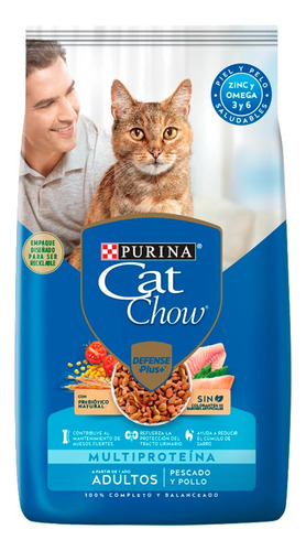 Cat Chow Adulto Pescado Y Pollo X 1 Kg