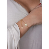 Pulsera Virgen Milagrosa Extensor Oro Laminado 18k