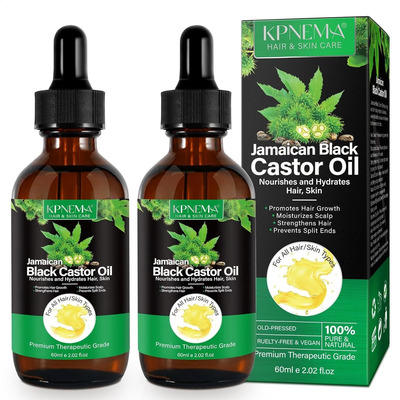 Aceite De Ricino Negro (2 Unidades) Para El Cabello//*