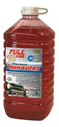 Shampoo Lavaautos Rojo  5lt  Ph Neutro Full Car 