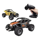 Auto A Radio Control Recargable Batería Usb Arenero Luz 1:18 Color Gris