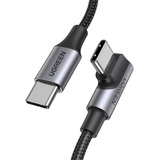 Cable Ugreen Usb C A Usb C 90° Carga Rapida 20v 5a 100w 1m Color Gray