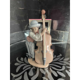 Figura De Porcelana Lladro Jazz Bass Colección Black Legacy
