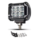 Faro Auxiliar De 6 Led 18w 12v-24v Moto 4x4