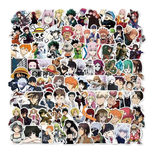 100 Stickers Anime