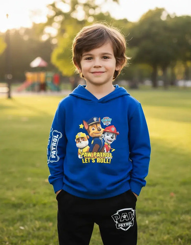 Sudadera Niño Incluye 2pz Sudadera Y Pans Mod Paw Patrol
