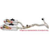 Mofle Pro Circuit 005-7-1cf-kit T-6 Inox Dual System