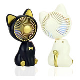 Mini Ventilador Gatinho Portátil De Carregamento Usb