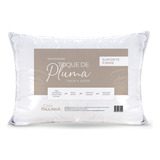 Travesseiro Toque De Pluma Firme Percal 180 Fios 70cmx50cm Cor Branco