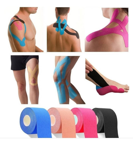 Cinta Kinesiológica 5 Metros Neuromuscular Elasticado Tape