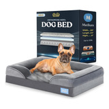 Cama Ortopédica Pitpet P/ Perros, Impermeable, Mediana, Gris