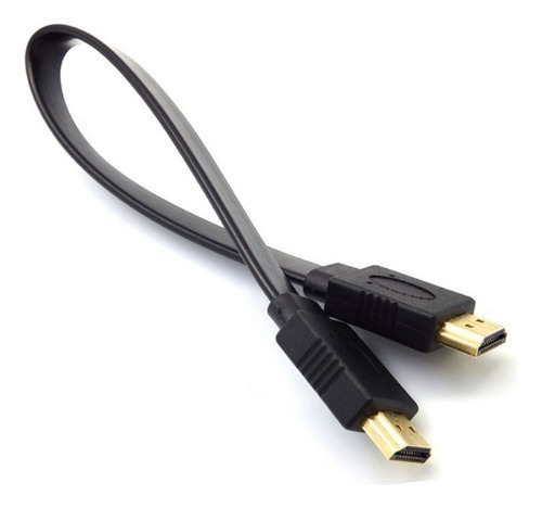 Kit 40 Cabos Flat Hdmi 30 Cm Pequeno Curto Dvd Xbox Ps4