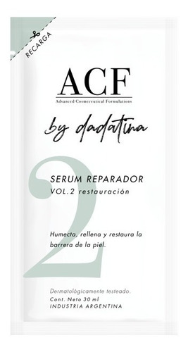 Acf By Dadatina (refill) Vol 2 Serum Restauración X 30 Ml