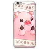 Funda Celular Cerdito Adorable Rosa Dama Mujer Para 