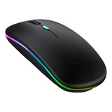 Mouse Inalámbrico Recargable Y Bluetooth Led Gaming