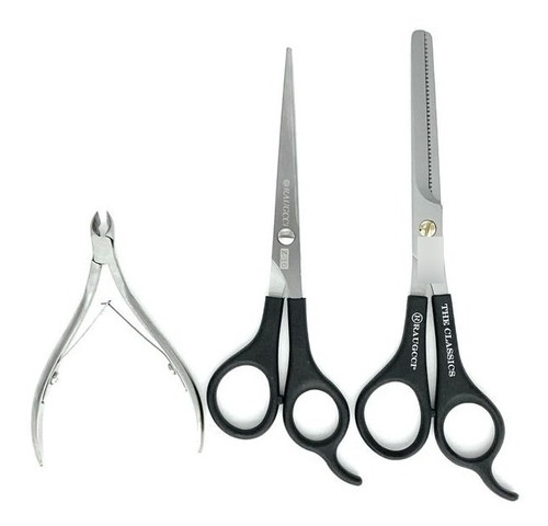 Kit Tijeras Corte 5,25 + Entresacar + Cortacuticulas Raugcci