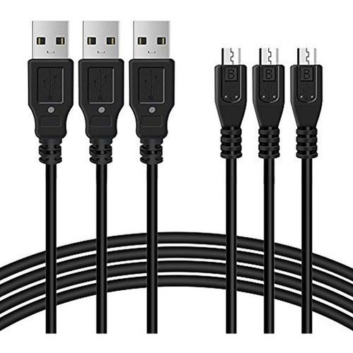 3 Paquetes Ixcc 10 Pies De Largo Micro Usb A Usb 20 Cable Su