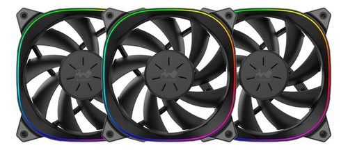 Kit 3 Ventiladores Gamer In Win Sirius Extreme Ase120 120mm Led Rgb