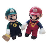 Mario Bros Y Luigi Duo Muñecos 30 Cm De Alto Con Luzy Sonido