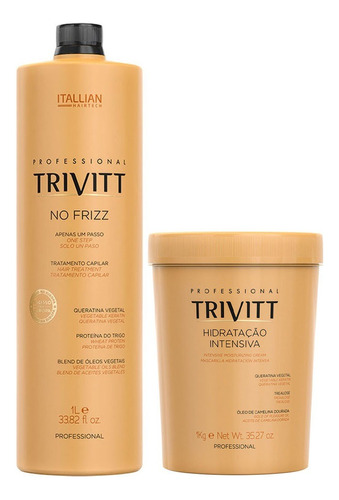 Hidratação Trivitt Intensiva Itallian Pos Quimica + Selagem 