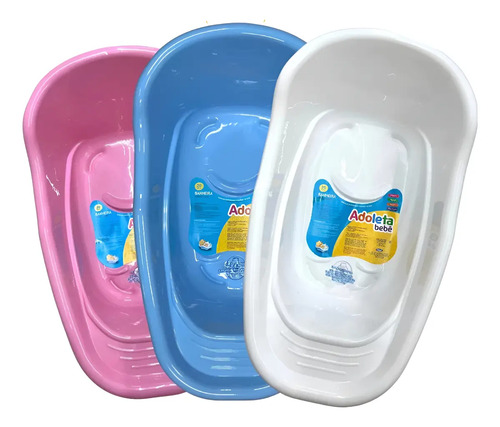 Banheira Bebê Infantil C\u002F Porta Sabonete Válvula Adoleta 20l | MercadoLivre