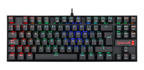 Teclado Gamer Redragon Kumara K552rgb Switch Rojo Espanol 