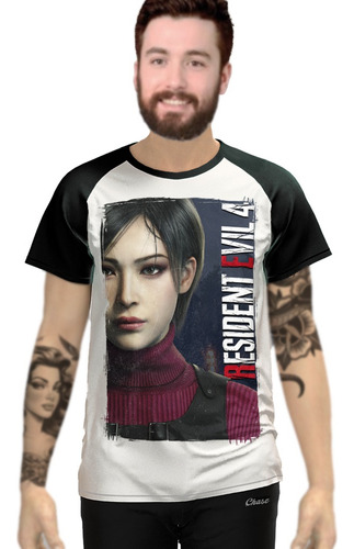 Playera Resident Evil 4 Remake Blanca Ranglan 4 Diseños Disp