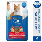 Alimento Gato Cat Chow Adulto Carne Pollo Sin Colorante 500g