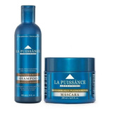 Matizador Azul Platinium Shampoo + Mascara  La Puissance 