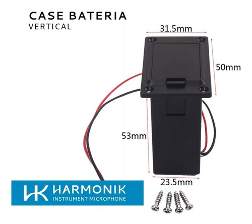 Case Vertical De Bateria Captação Acordeon - Harmonik