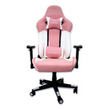Cadeira Gamer Motospeed G1 Rosa E Branca, 180° - Até 180kg