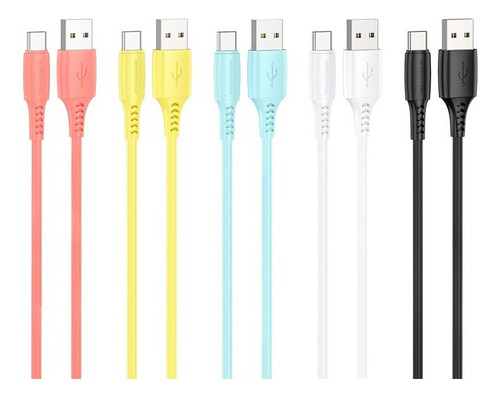 Cable De Carga Datos Usb A Tipo-c/ Micro/ Para iPhone 30 Pzs Color Type-c