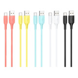 Cable De Carga Datos Usb A Tipo-c/ Micro/ Para iPhone 30 Pzs Color Type-c