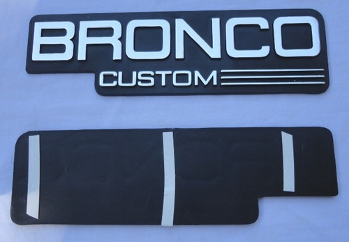Emblema Ford Bronco Custom Foto 3