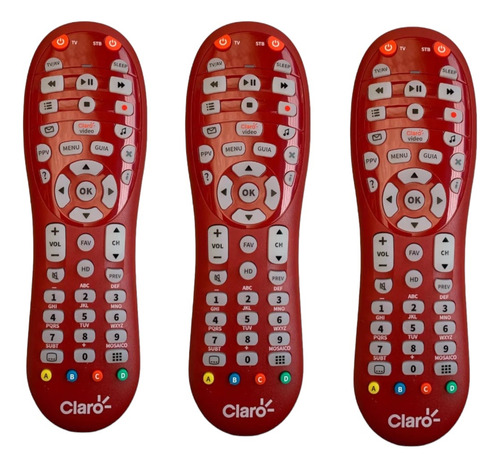 3 Controles Remoto Decodificador Receptor Claro 