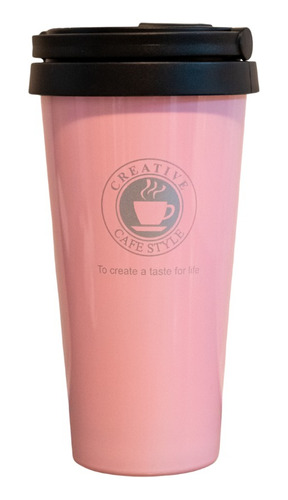 Vaso Café Térmico Acero Inox. Con Manija 500ml Frio/calor