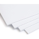 Coroplast Paq 4 Láminas Coroplast Blanco 60 Cm X 60 Cm 4mm