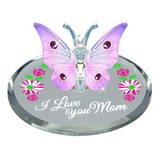 Figura De Cristal Con Detalles De Cristal De Mariposa I Lov.