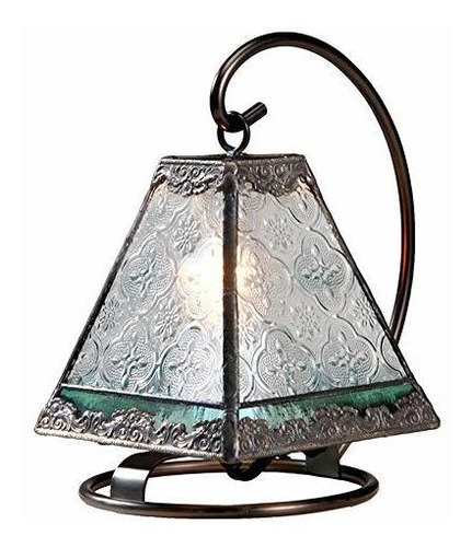 Lámpara De Mesa - Lámpara Pequeña Tiffany Estilo Vitral Deco