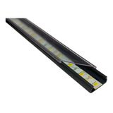 Cable Canal 14x7 Transparente 2mts Negro Ideal Tira Led
