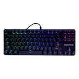 Teclado Mecanico Tkl Fps Gamer Jyr Game Stop Gs200 | Brown Color Del Teclado Negro Idioma Inglés