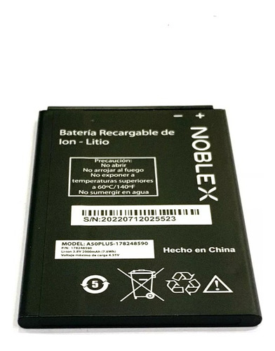 Bateria Noblex A50+ Plus Original