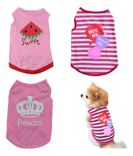 Ropa De Perro Para Niñas Pequeñas, Camisas Para Gatos Y M.