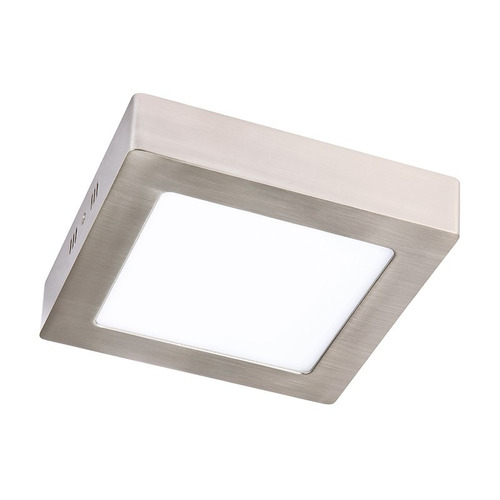  Plafon Led Niquel 24w Cuadrado  3000k Pal156 Lucciola