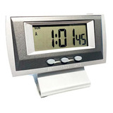 Relógio Despertador Digital Cronometro Nako Na-238a Cor Cinza