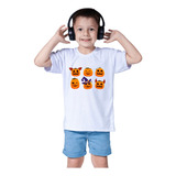 Camiseta Blusa Infantil Unisex Halloween Bruxas Vassoura Dia