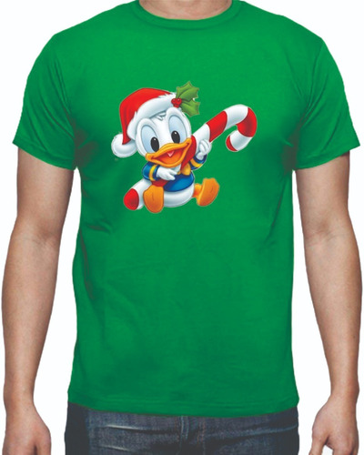 Camisetas Navidad Navideñas Pato Donald Adultos Y Niños